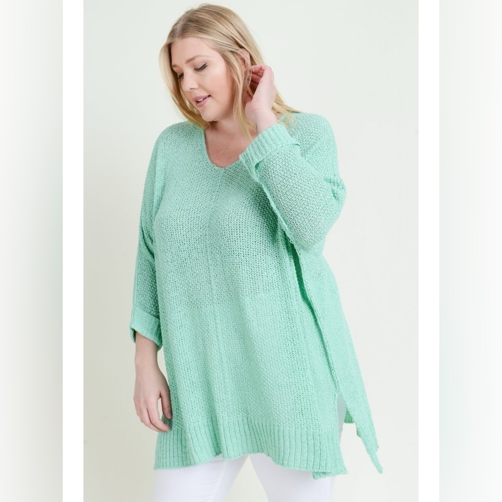Mint Green Knit Sweater